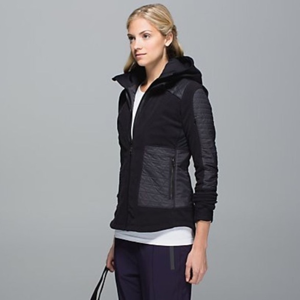 Lululemon Fleecy Keen Jacket black size 6